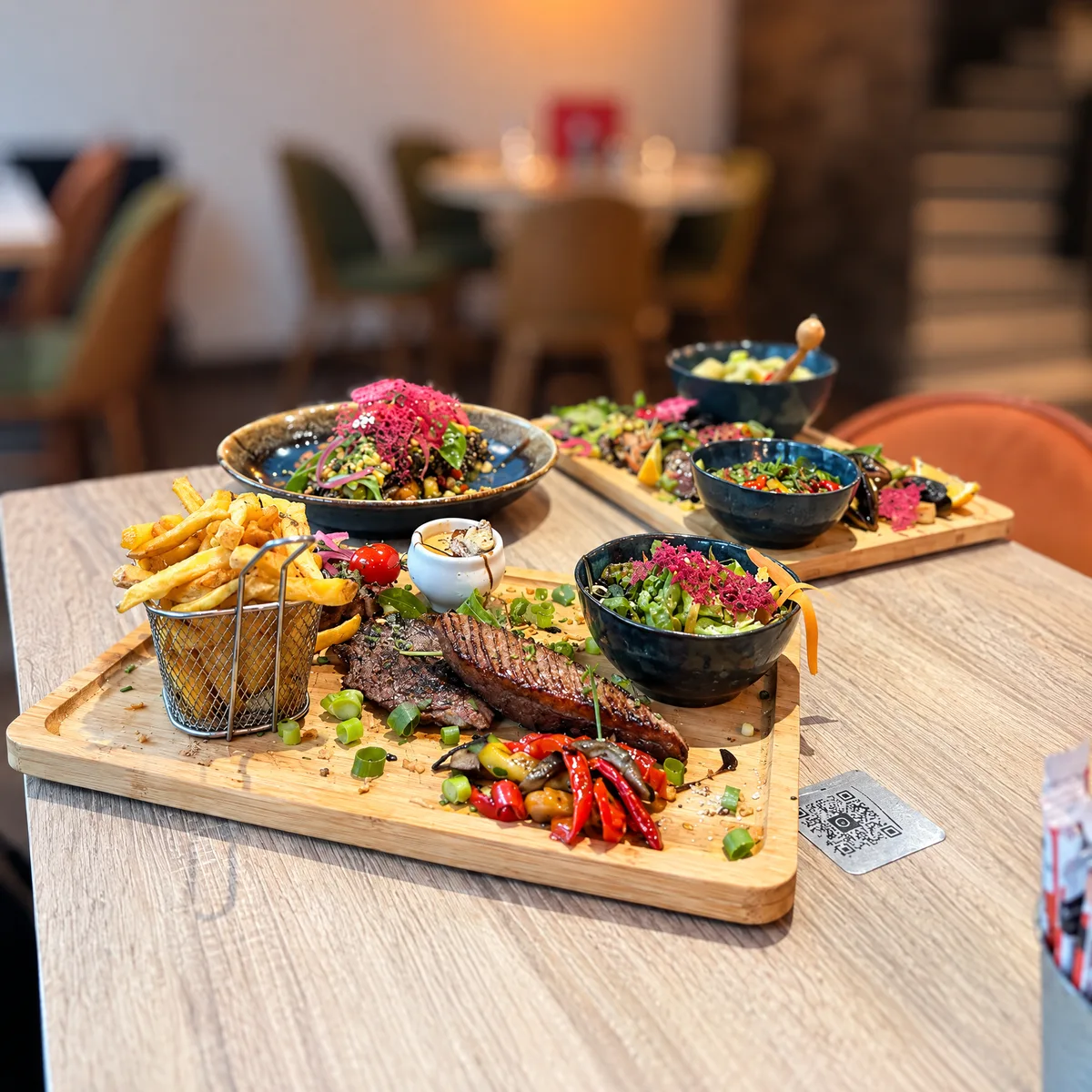 Une table servie au Garden